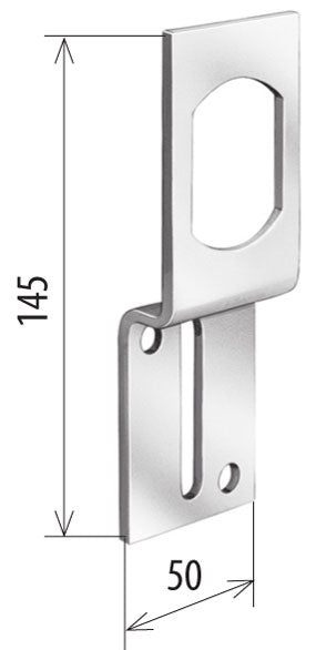 Verzinktes Anschraublager mit 11 mm Ausladung für Getriebe mit d= 180 mm