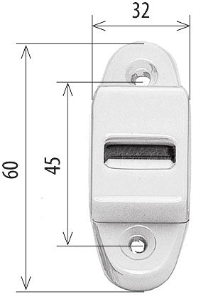 Gurtführung mit Rolle und Bürste, weiss oder braun