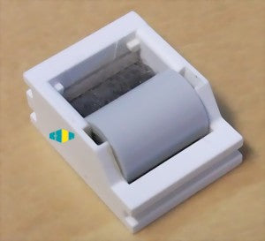 Mini-Einschubleitrolle für Gurt, mit nadelgelagerter Rolle, mit Bürste