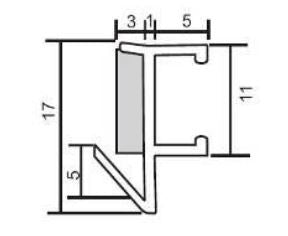 3D-Leiste, Anputzdichtleiste