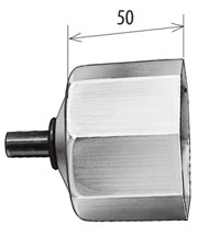 Kapsel d= 60 mm , verzinkt mit Stahlstift 12 mm