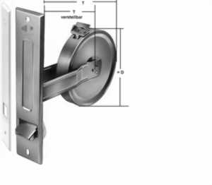 Gurtwickler für Rollladengurtlänge 12 oder 16 m, Lochabstand 185 mm