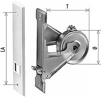 Gurtwickler für Rollladengurtlänge: 8 m. Lochabstand 162 mm