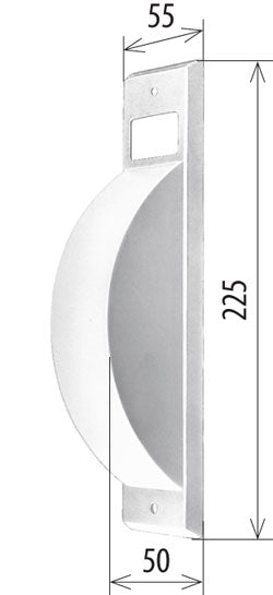 Abdeckplatte für Halbeinlassgurtwickler, PVC