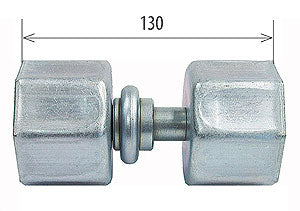 Doppelkapsel d= 60 mm mit Kugellager, verzinkt