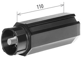 Kapsel d= 50 mm Länge 140 mm mit innenliegendem Stift